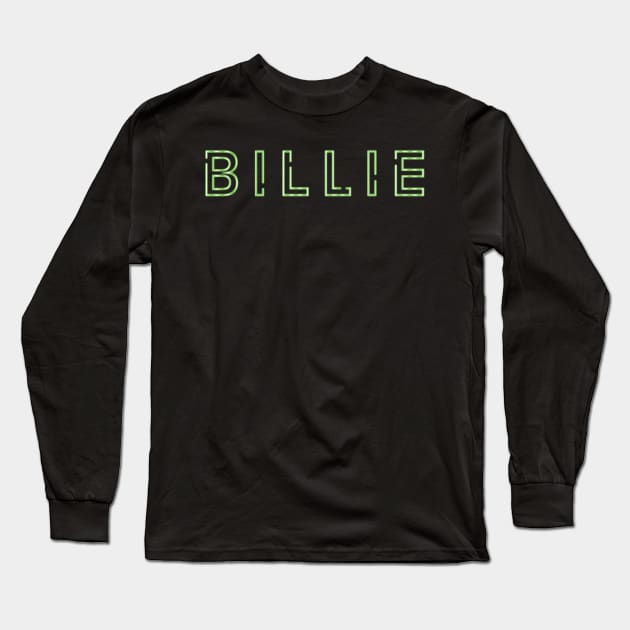 billie neon sign Long Sleeve T-Shirt by sabrinasimoss